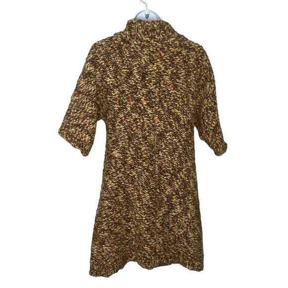 Tabitha Anthropologie Size M Season Stroll Cardigan Chunky Marled Knit Brown - Picture 7 of 11